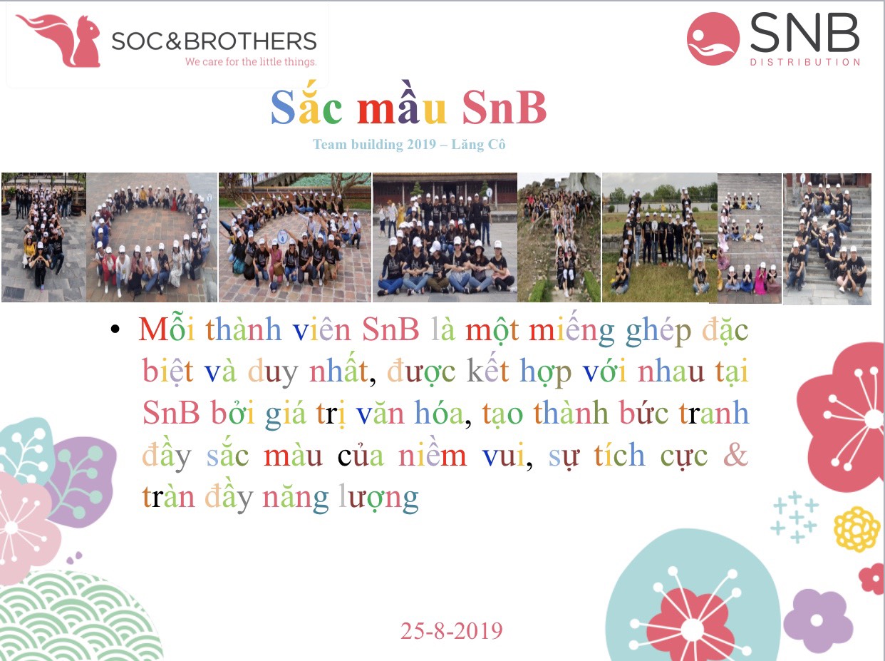 Chủ đề Team building 2019: Sắc màu SnB