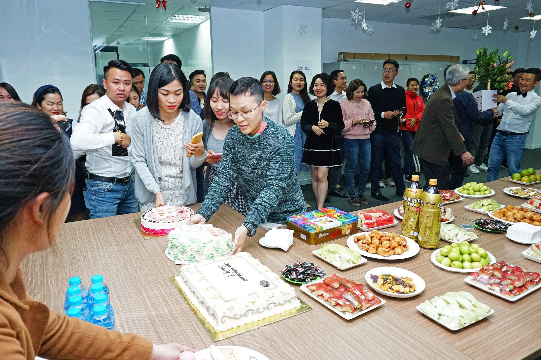 The party was filled with sweets... 