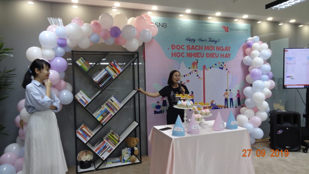 The first bookcase was introduced in HaNoi