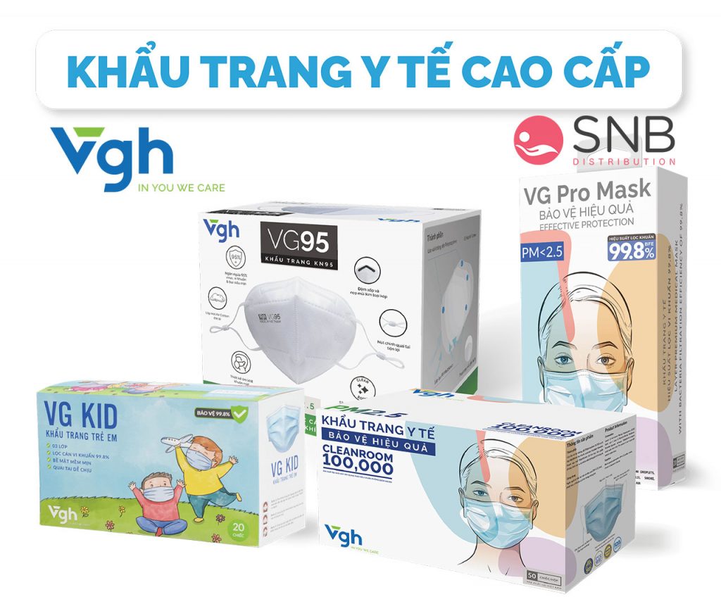 There are four main product lines of VG masks that are distributed by SnB